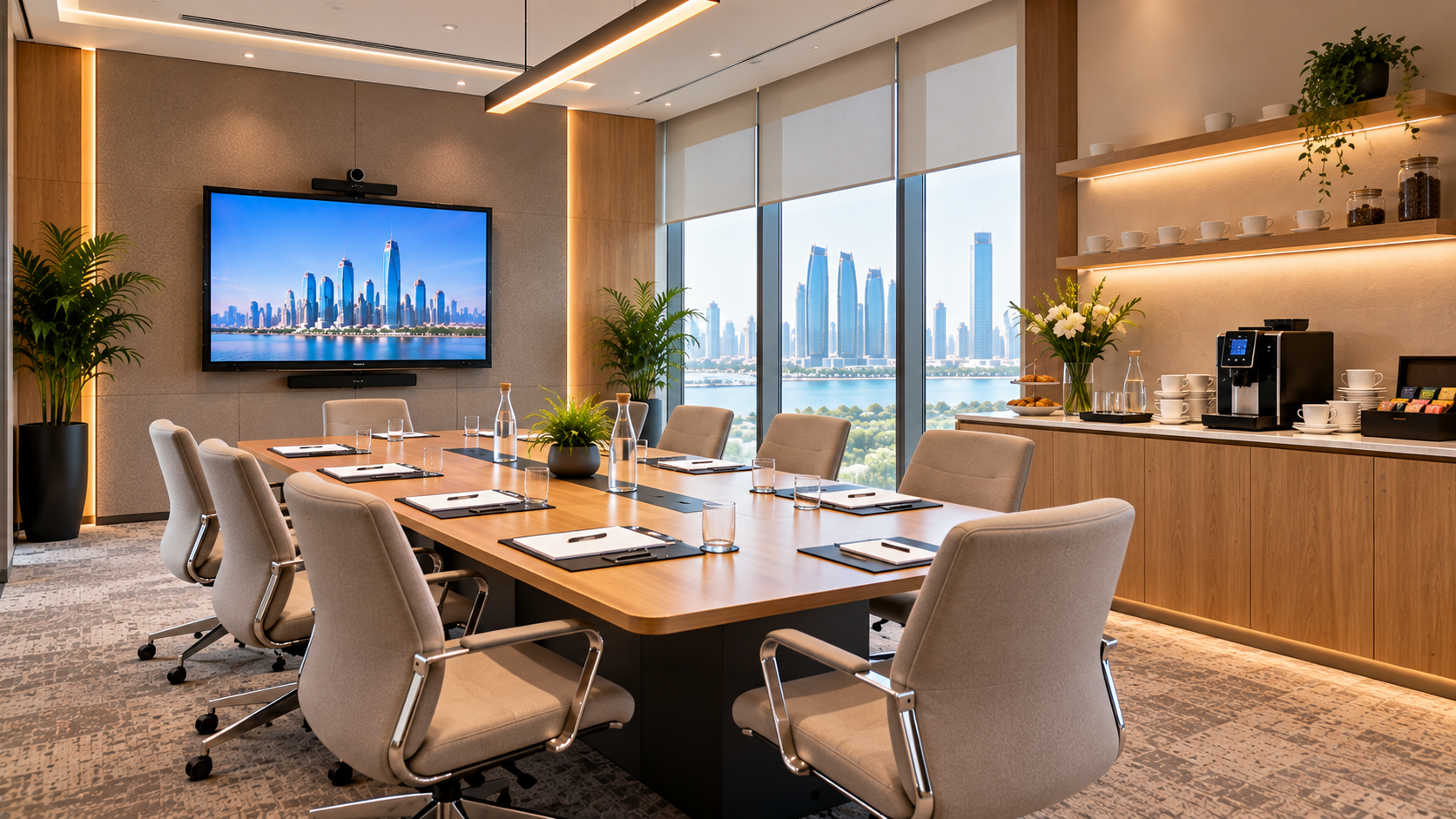 Meeting Room With Refreshments