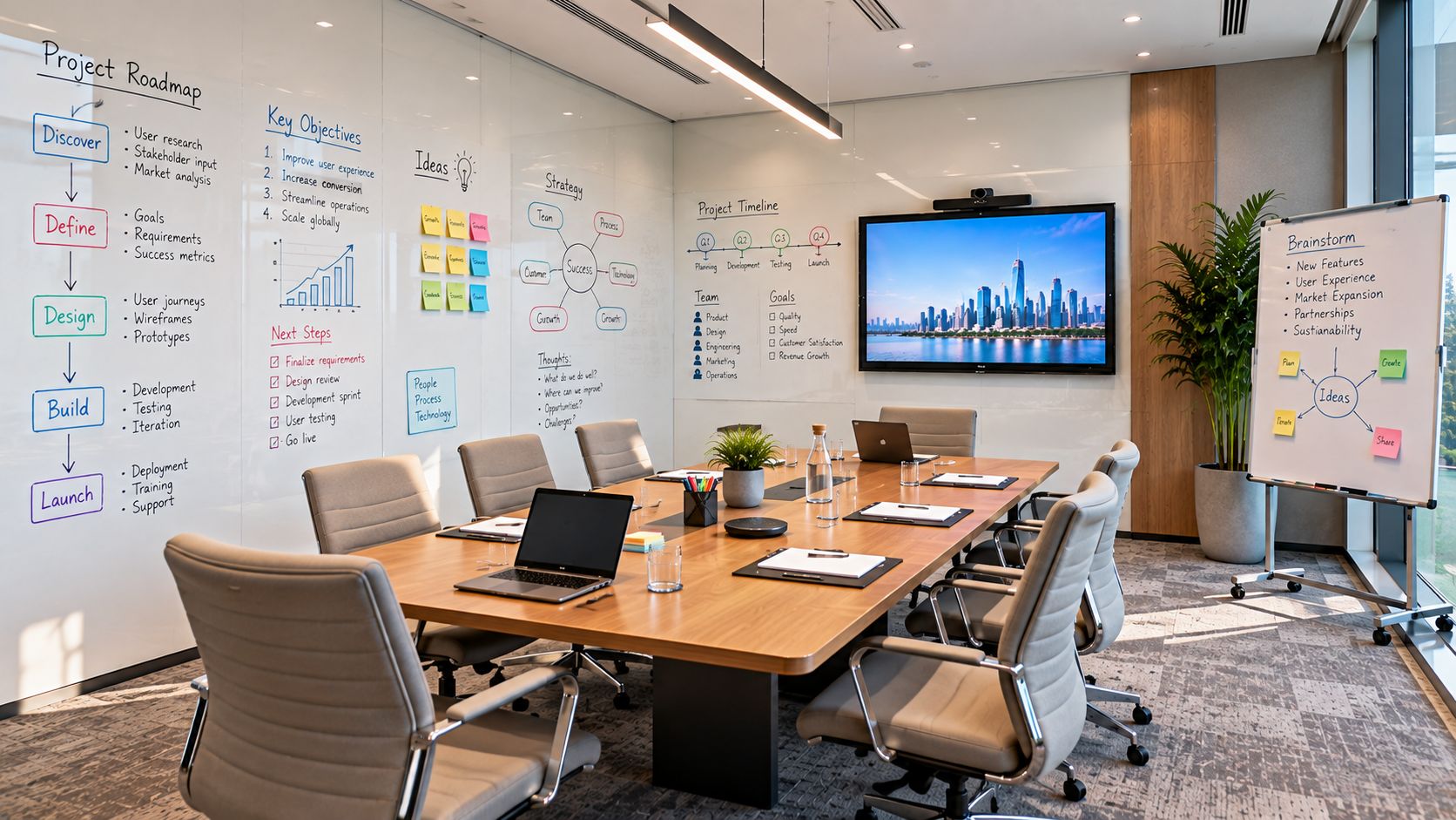 Whiteboard Meeting Room